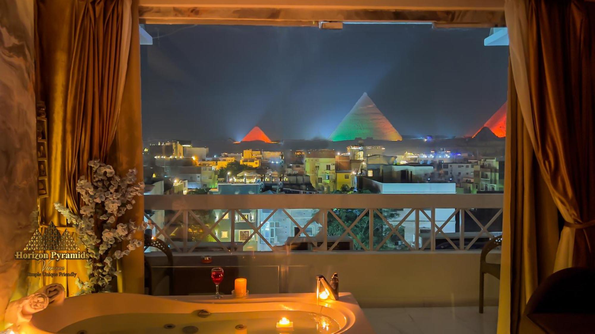 Horizon Pyramids View Inn Kafret el-Gabal Exterior foto