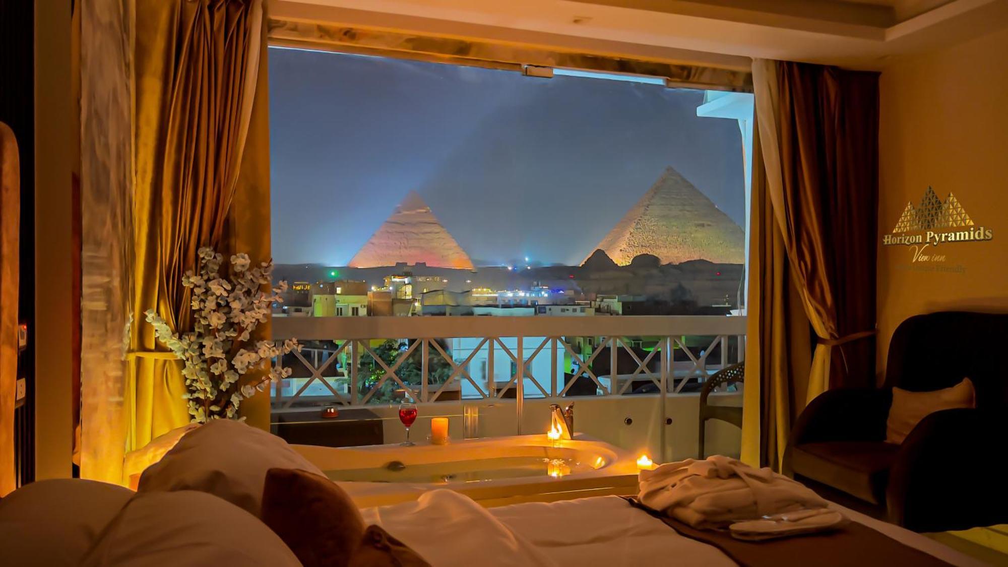 Horizon Pyramids View Inn Kafret el-Gabal Exterior foto